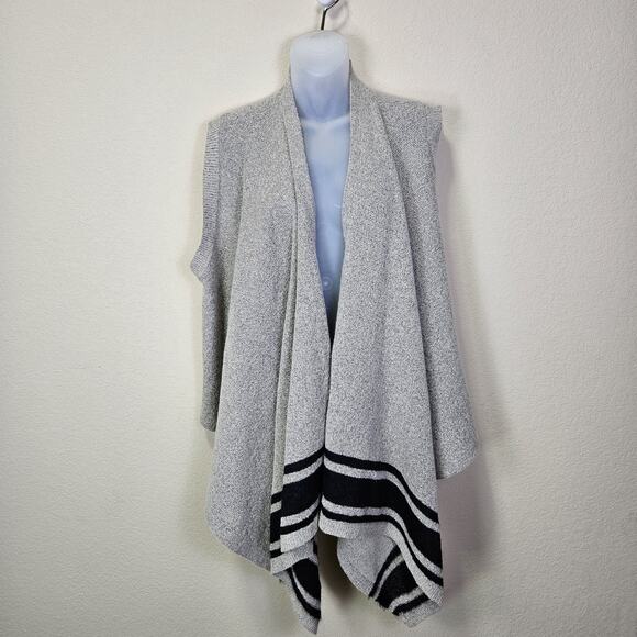 Banana Republic Women L Open Sweater Vest Wool Alpaca Mohair Boho Knit Lagenlook - Picture 3 of 16